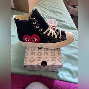 CONVERSE X COMME DES GARCONS PLAY ALL STAR CHUCK '70 HI - BLACK